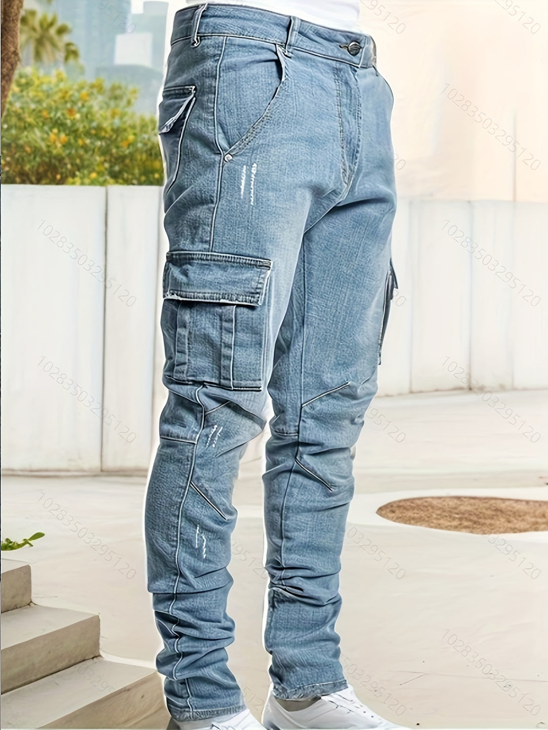 Velinor - Pantalon cargo slim